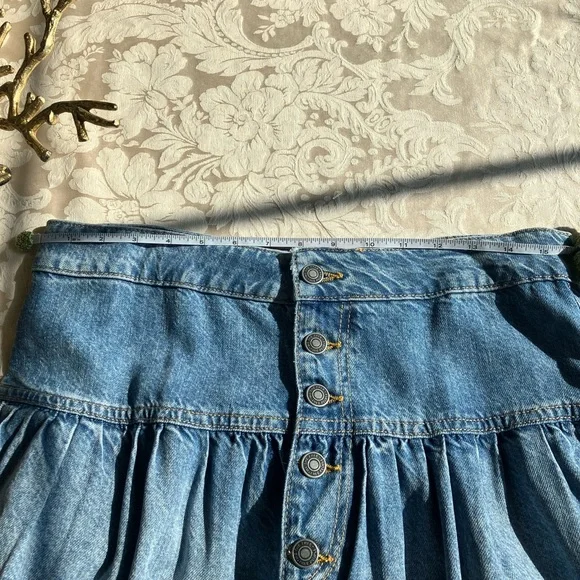 Free People Dreamweaver Denim Skirt - Picture 7 of 9